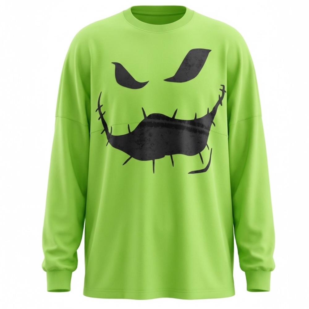 Disney Oogie Boogie Spirit Jersey L Neon Green Nightmare Before Christmas 2020